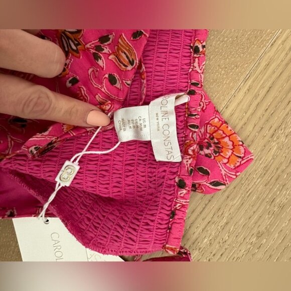 BNWT Caroline Constas 2 piece cropped tank maxi skirt floral set Medium - Picture 5 of 10